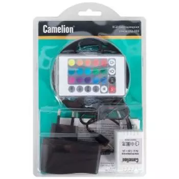 Комплект LED ленты Camelion DSL-009, 5 м, 54 д/м, IP20, RGB, блок, контроллер, пульт