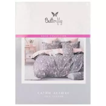 Комплект постельного белья Butterfly Люкс, Дуэт, сатин, хлопок 115г/м2, рис. 2399