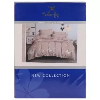 Комплект постельного белья Butterfly Satin New, 2-сп, полисатин, полиэстер 80г/м2, рис. 11538-04