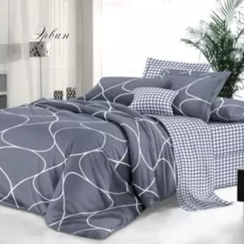 Комплект постельного белья De Luxe Эрвин, 2-сп, нав. 50х70 см, сатин