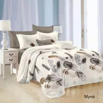 Комплект постельного белья Эльф Satin collection Муна, 1.5-сп, микросатин