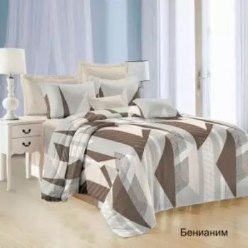 Комплект постельного белья Эльф Satin collection Бенианим, 1.5-сп, микросатин