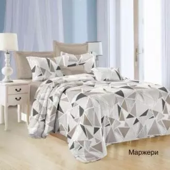 Комплект постельного белья Эльф Satin collection Маржери, Евро, микросатин, бамбук/полиэстер