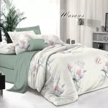 Комплект постельного белья Эльф Bella Vita Premium Шаганэ, Евро, поплин, 100% хлопок