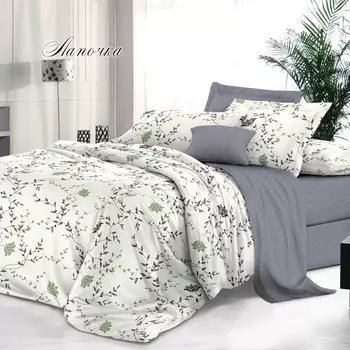 Комплект постельного белья Эльф De Luxe Лапочка, 1.5-сп, нав. 70х70 см, сатин