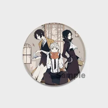 58 мм аниме булавка Bungo Stray Dogs нагрудные булавки Chuuya Ranpo Yosano акриловая брошь ручной работы из эпоксидной смолы значок ювелирный аксессуар для рубашки-сумки