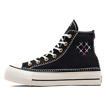 CONVERSE Кроссовки Chuck Taylor All Star Lift Crafted Stitching Platform Black White Womens