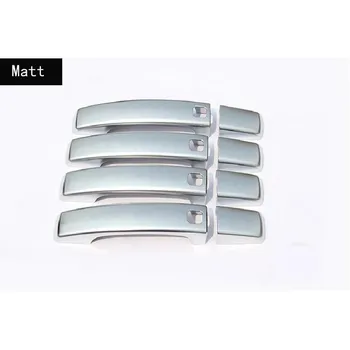 8 шт. ABS хромированная дверная ручка накладка для Range Rover Sport/Land Rover LR4 Discovery 4/Freelander 2/с 4 Smart Without logo-Gloss