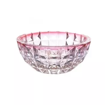 Фруктовница 28 см Bohemia Gold Diamond розовый