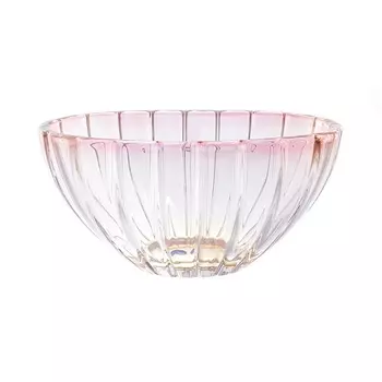 Фруктовница 30 см Bohemia Gold Oval розовый