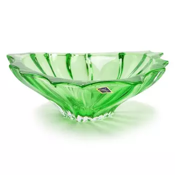 Фруктовница 33 см Aurum Crystal Plantica Green