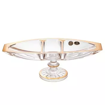 Фруктовница 36 см Bohemia Gold