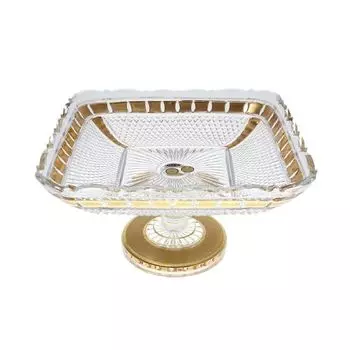 Фруктовница на ножке 28 см Bohemia Max Crystal