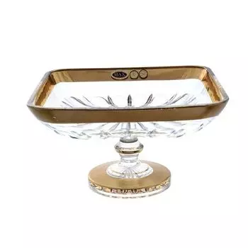 Фруктовница на ножке 28 см Bohemia Max Crystal