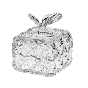 Икорница квадратная 9,6 см Crystal Bohemia Бабочка
