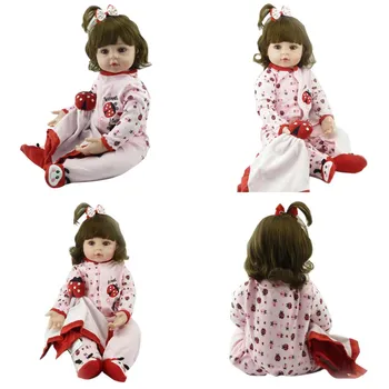 Кукла реборн BZDOLL Alive 47 см с телом из мягкой ткани (Мягкая силиконовая конечность) Реалистичные игрушки для новорожденных девочек, подарок на день рождения Giraffe