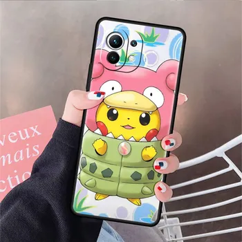 Забавный Мягкий силиконовый чехол Pokemon Pikachu для Xiaomi Mi 11 Lite 5G NE 11T Pro 12S Ultra 12 Note 10 10T 9T Чехол для телефона TPU Funda Mi Note 10 Lite
