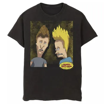 Мужская футболка с портретом Beavis And Butt-Head Licensed Character