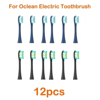 12 шт. сменные насадки для зубных щеток для всех Oclean X/X Pro/Z1/F1/One/Air 2/se Sonic Soft электрическая зубная щетка для чистки 6 pink 6 grey