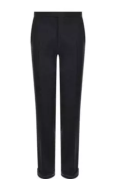 Шерстяные брюки прямого кроя Brioni