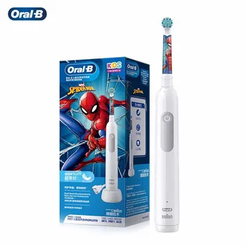 Детская электрическая зубная щетка Oral B Pro 1 Professional для детей от 8 лет в период замены зубов синий/белый