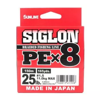 Шнур SIGLON PE8 150M (Light Green) Sunline