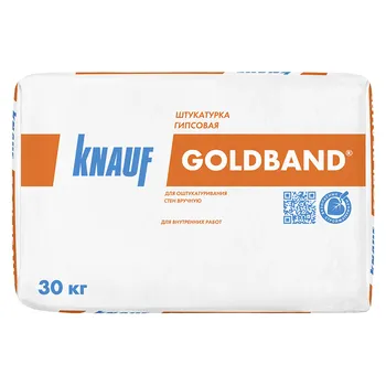 Штукатурка гипсовая Knauf Гольдбанд 30 кг