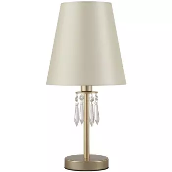 Настольная лампа с подвесками Crystal Lux RENATA LG1 GOLD