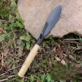 Household Outdoor Digging Shovel Garden Shovel Manganese Steel Flat Shovel Tip Shovel Flower Planter Shovel Flower Seedling Lifter Garden Tool Flat shovel
