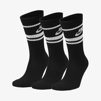 Носки Nike Sportswear Everyday Essential 3 пары унисекс, Черный