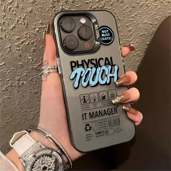 IMD цветной чехол для телефона iPhone 11 13 16 Pro Max iPhone 14 15 Pro Max 12 13 Pro Max Samsung S24 A55 S23 A05 S25 A54 A06 S22 A15 A52S A34 A14 Samsung A05 4G черный оливковый