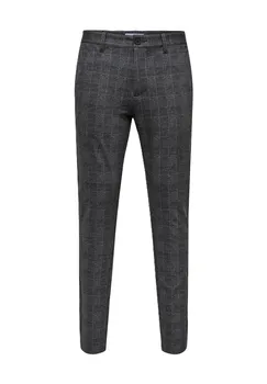 Мужские костюмные брюки узкого кроя ONLY & SONS, цвет 187679 Black