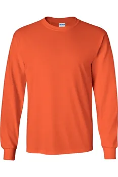 Футболка с длинным рукавом Gildan Ultra Cotton, оранжевый