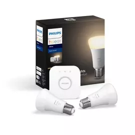 Набор ламп Philips Hue E27 2700K 9 Вт (60 Вт) 2 шт с блоком управления