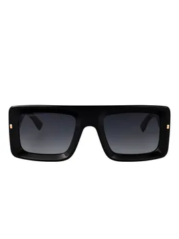 Солнцезащитные очки DSQUARED2 EYEWEAR в квадратной оправе из ацетата, черный