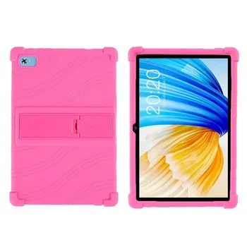 Для Blackview Tab 8 4G/8E 10,1-дюймовый силиконовый защитный чехол для планшета с регулируемой подставкой и утолщенными углами для защиты от ударов Blackview Tab 8 4G красный