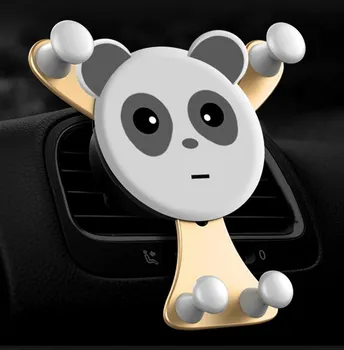 Gravity Car Phone Holder Air Vent Clip Smile Face Mount Mobile Cell Stand GPS Support phone