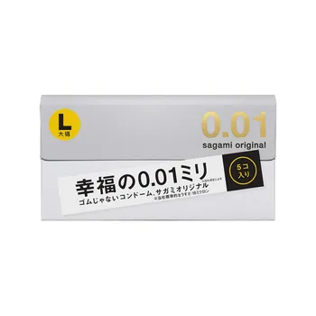 Sagami Original 0.01 L-size - 5 шт. Презервативы полиуретановые 0.01 мм