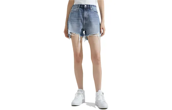 Женские джинсовые шорты CALVIN KLEIN, Denim Blue 1A4