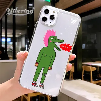 Модный забавный чехол для мальчиков iPhone 11 Pro XS Max XR X 12 Mini Pro темно-зеленый чехол для iPhone SE 2020 7 8 Plus XS X Cover iPhone X or XS