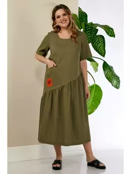 Платье 999 оливковый