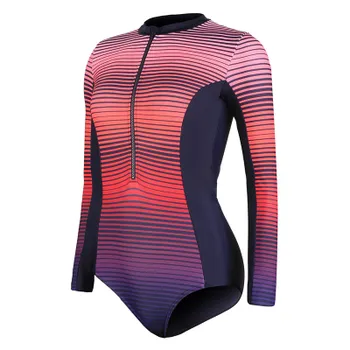 Speedo Слитный женский купальник цвета морской волны, оранжевый, розовый, фиолетовый