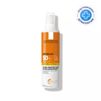 La Roche-Posay Anthelios Спрей солнцезащитный для лица и тела невидимый SPF 50+ 200 мл