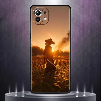 Landscape Ink Painting Japan Samurai Art Case For Xiaomi Mi Poco X3 NFC M4 M3 Pro F3 GT F1 11 Lite Note 10 11T 10T Phone Cover Xiaomi Mi 9