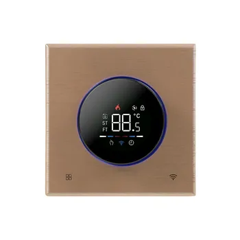 Tuya 5A/16A Wifi цифровой термостат с ручкой, умный регулятор температуры для водяного/электрического/газового котла, работающий с Alexa Google Home 5A Water Heating серый
