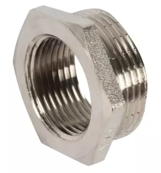 Футорка Valtec наружняя-внутренняя резьба 1 1/4"х1" мм никелированная латунь