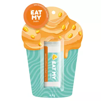 Eat My Бальзам для губ "Облепиховый сорбет", 4,8 г (Eat My, Для губ)