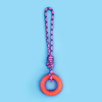 Supet интерактивное обучение домашнее животное игрушка кольцо шипованное кольцо для чистки зубов собаки товары для домашних животных игрушки для больших собак кольцо для собаки