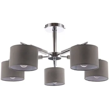 Люстра потолочная на штанге E27*60W Chrome/Grey Escada Isabel 700/5P