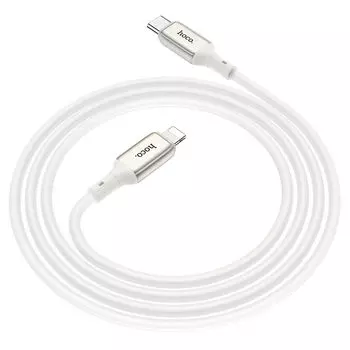 Кабель Hoco X66 Howdy (Type-C) на (Lightning) 100см силиконовый (белый)